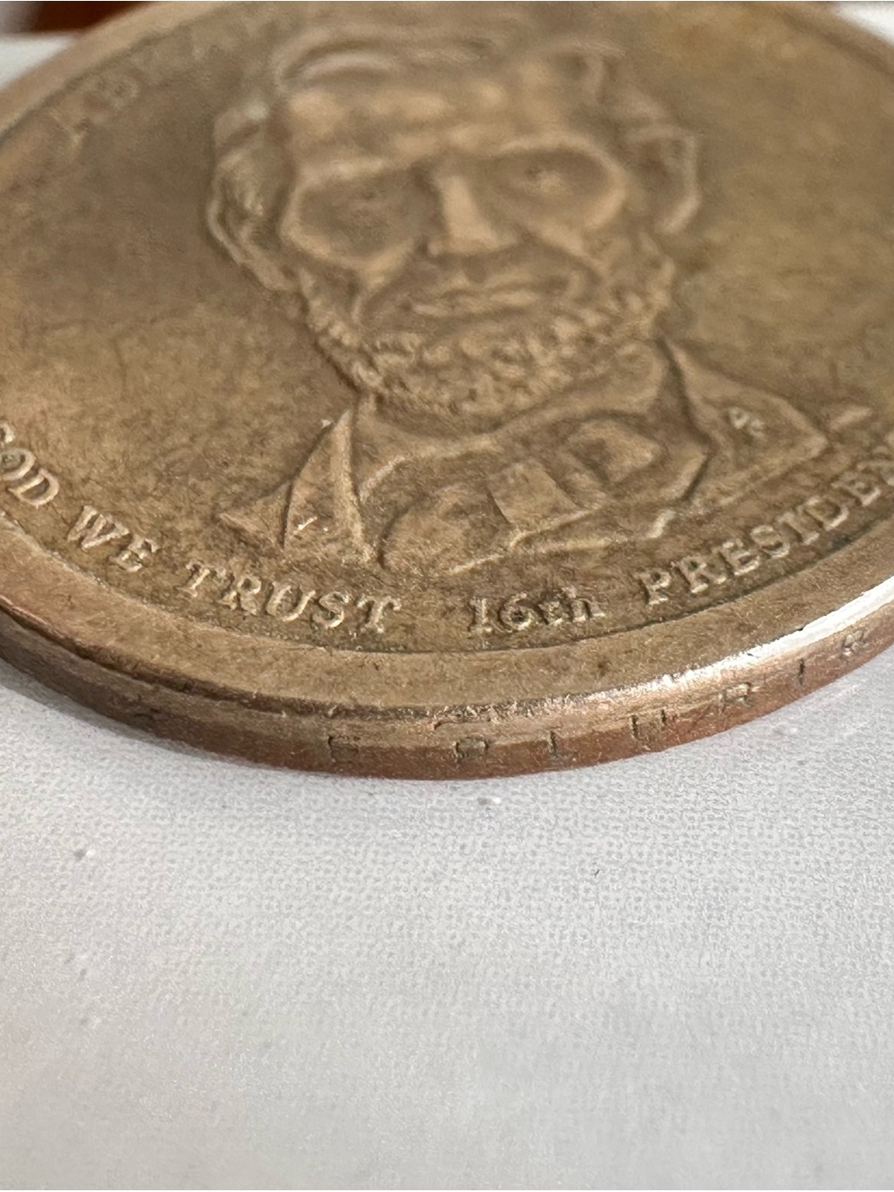2010 Presidential Dollar Abraham Lincoln |  Numismatic Mint Error